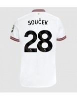 West Ham United Tomas Soucek #28 Venkovní Dres 2023-24 Krátký Rukáv